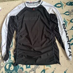 Gracie Barra White Long sleeve rash guard Large SOLD